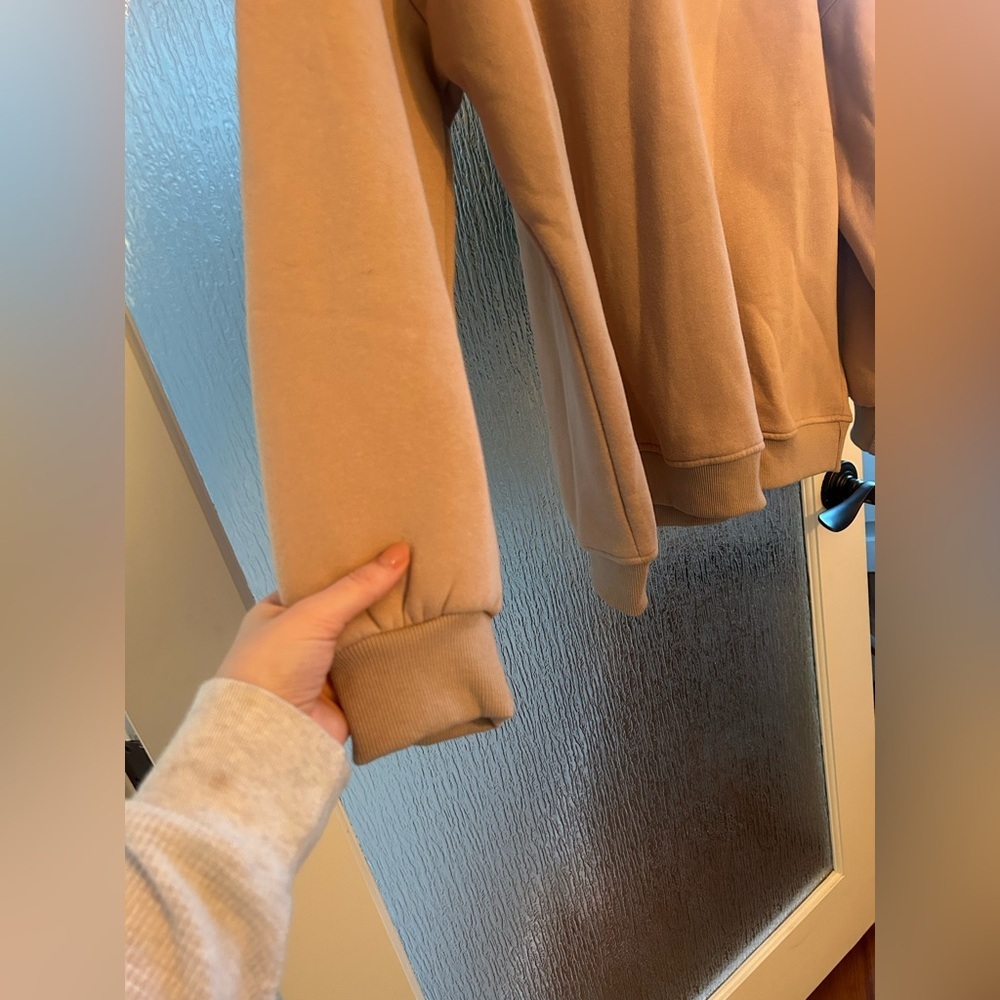 Super Cozy Tan Hoodie - Picture 2 of 5
